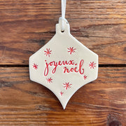 joyeux noel bauble ornament